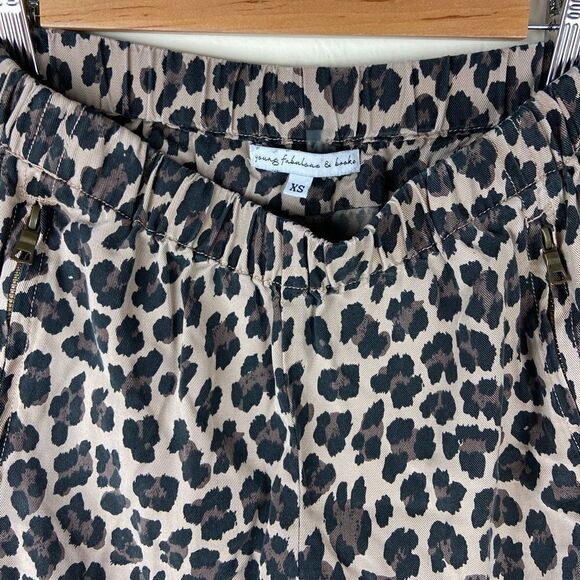 Young Fabulous & Broke Leopard Print Jogger Pant - Picture 8 of 8